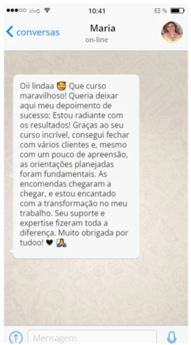 Depoimento de Aluna 2