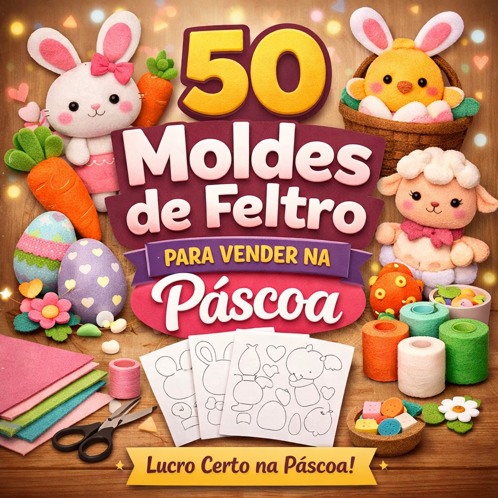 Moldes de Feltro Páscoa